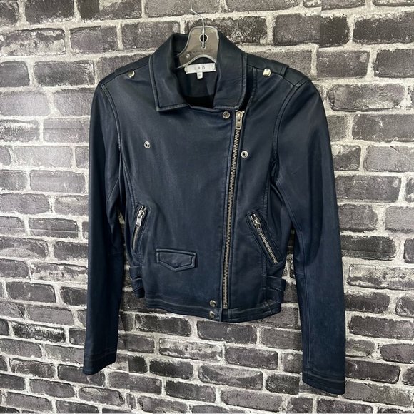 IRO ASHVILLE cropped biker leather jacket - Picture 8 of 14